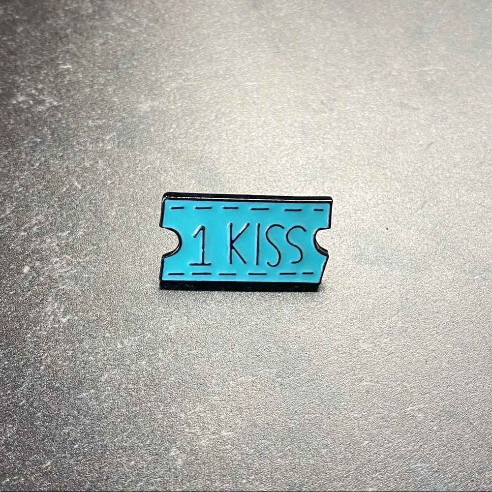 1 Kiss Coupon Enamel Pin/ Brooch Lapel